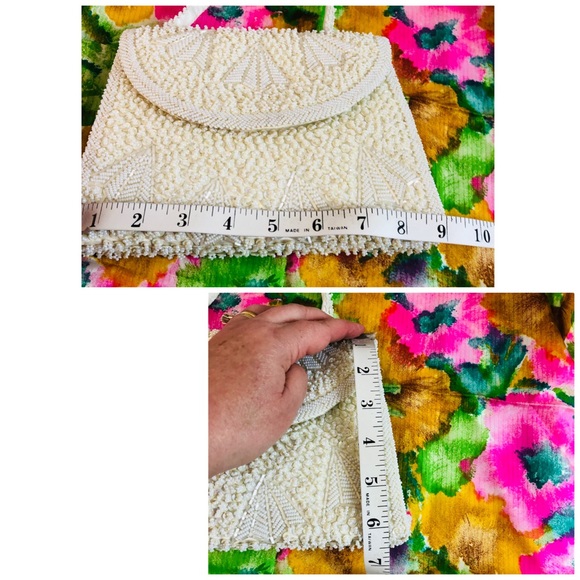 Vintage Beaded Purse with Coin Purse & Eyeglass Holder by Grande Mason Blanche - Picture 16 of 16